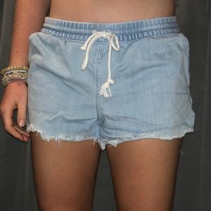 AERIE jean shorts